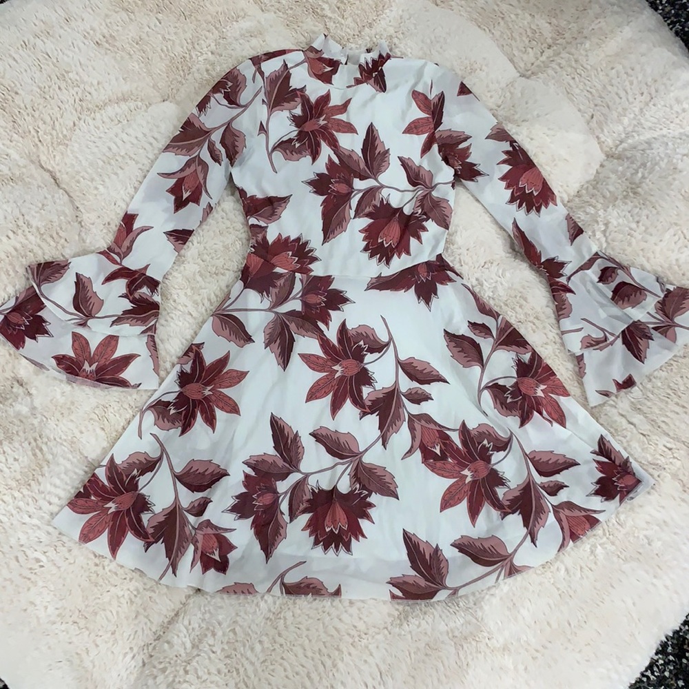 White floral dress